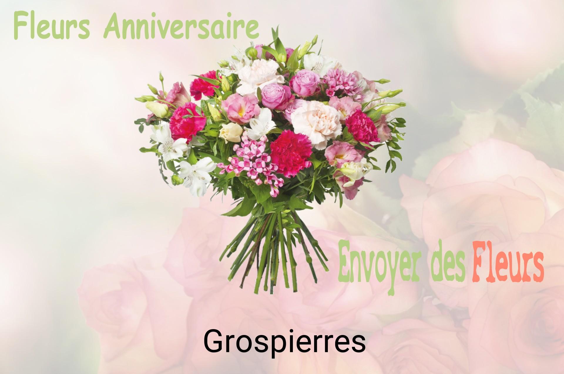 Bouquet de fleurs d’anniversaire livré à Grospierres