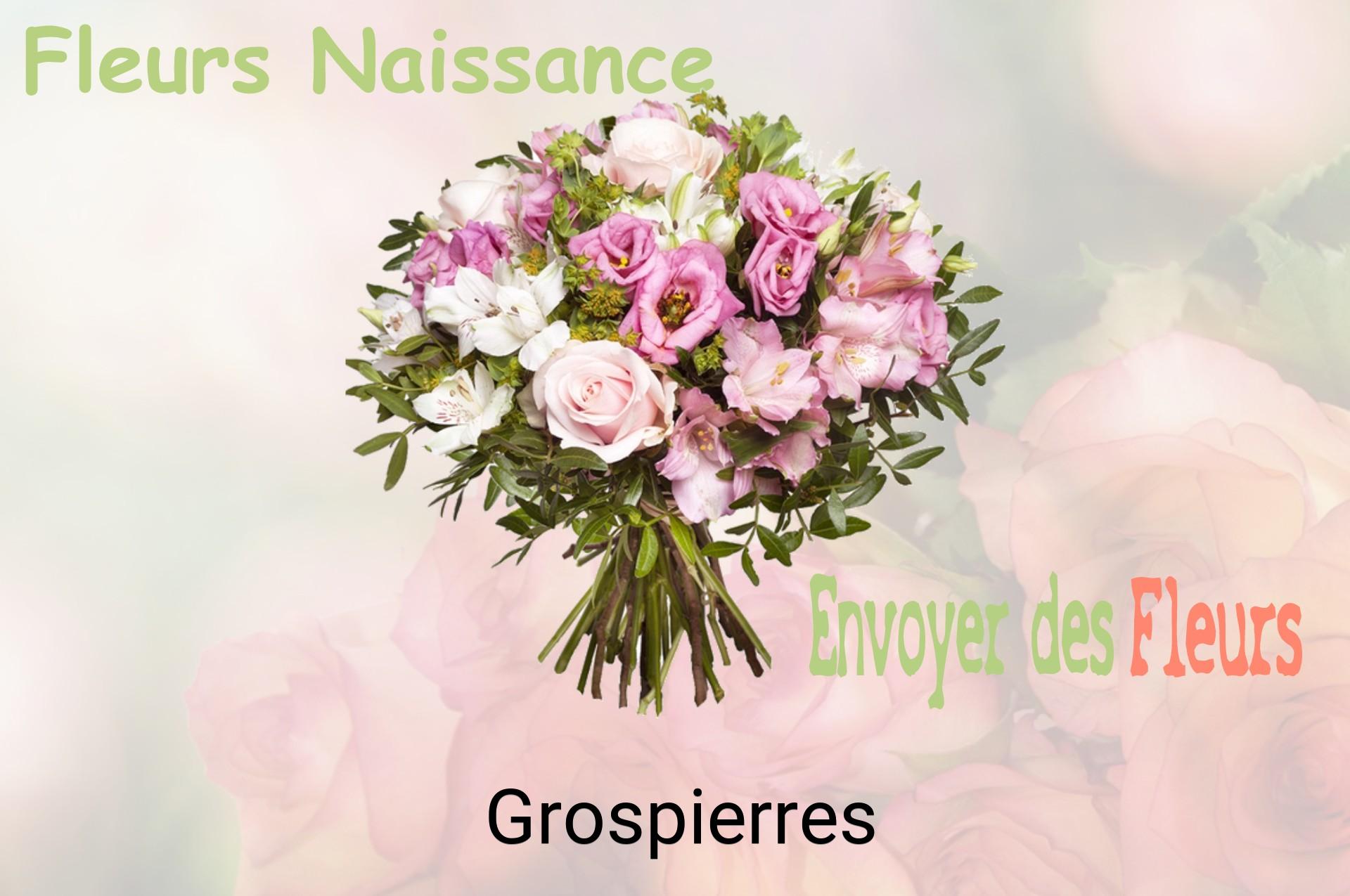Bouquet de fleurs de naissance livré à Grospierres